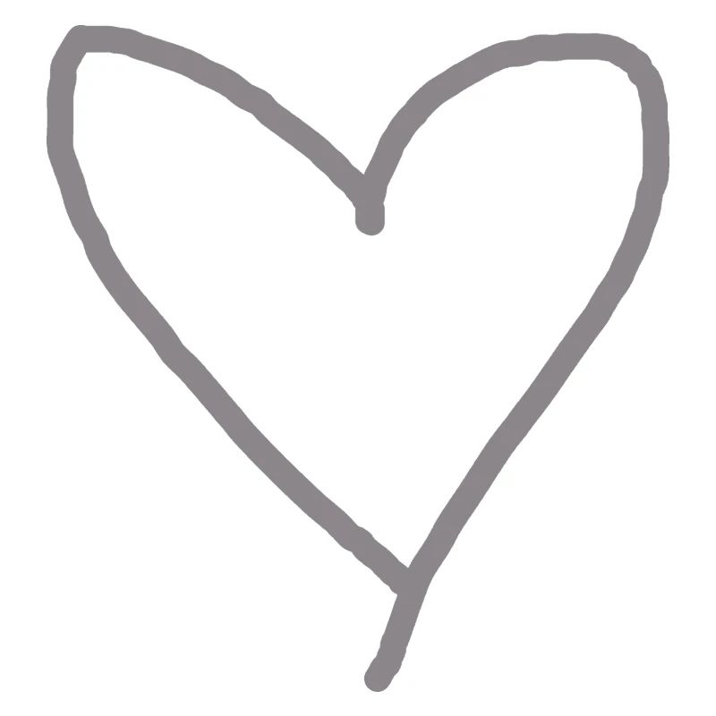 Heart Gray Gift Idea Love in Love