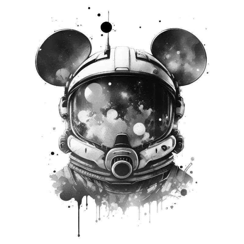 Astronaut Mouse, Helmet, Spacesuit, Space, Space