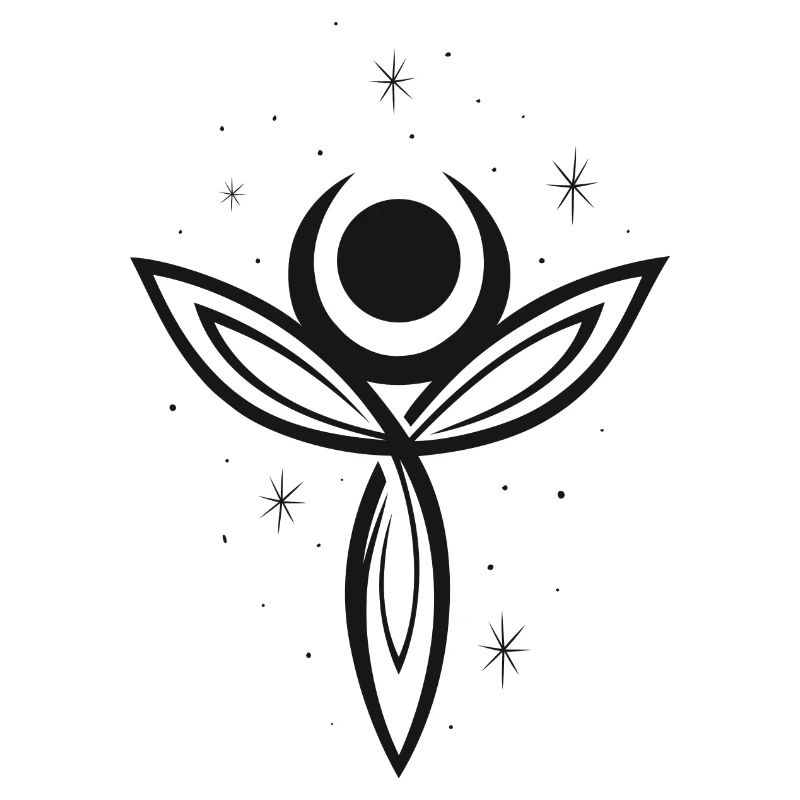 Déesse Lune Déesse Trinity Triquetra