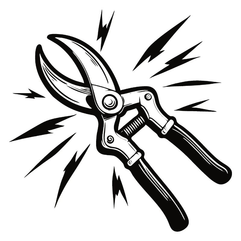 Conception de ciseaux de jardin cool pour le jardinier