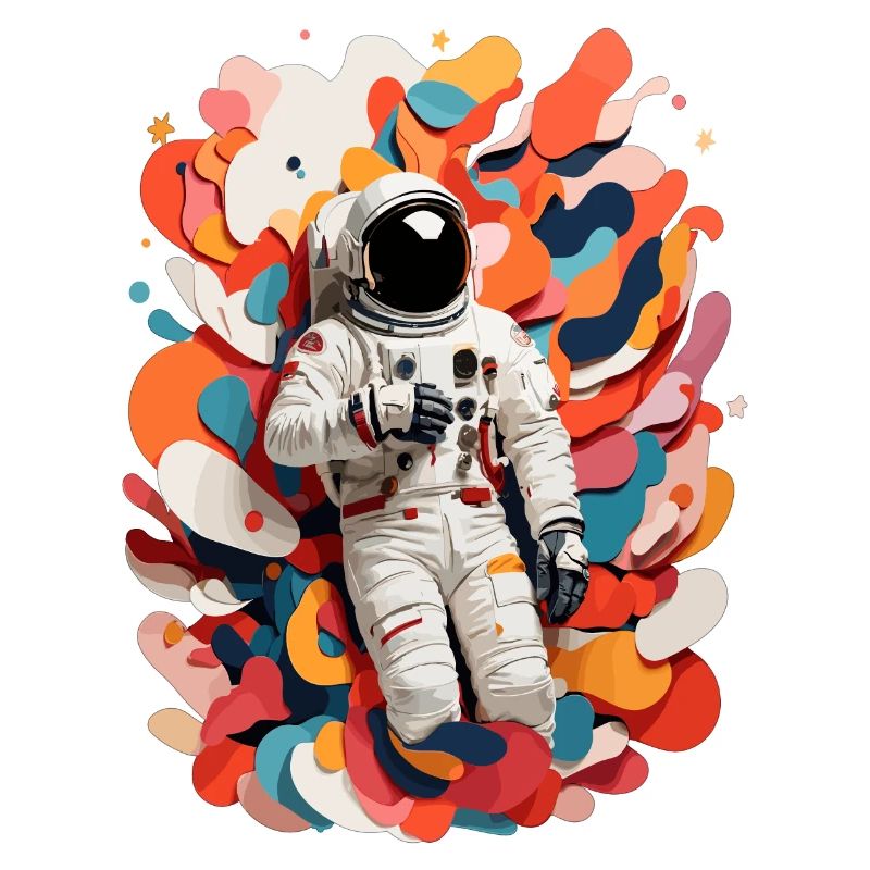 Image colorée d’astronaute