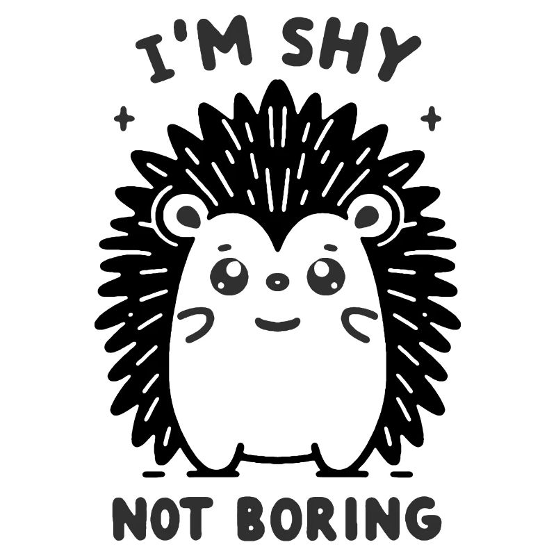 Hérisson noir timide