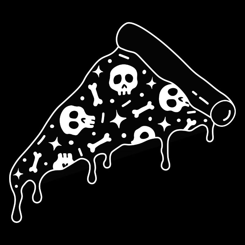 Pizza têtes de mort