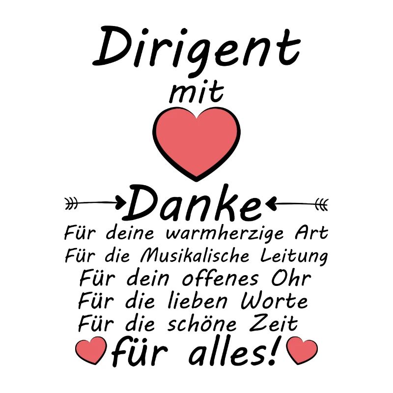 Danke sagen an Dirigent Verabschiedung Abschied