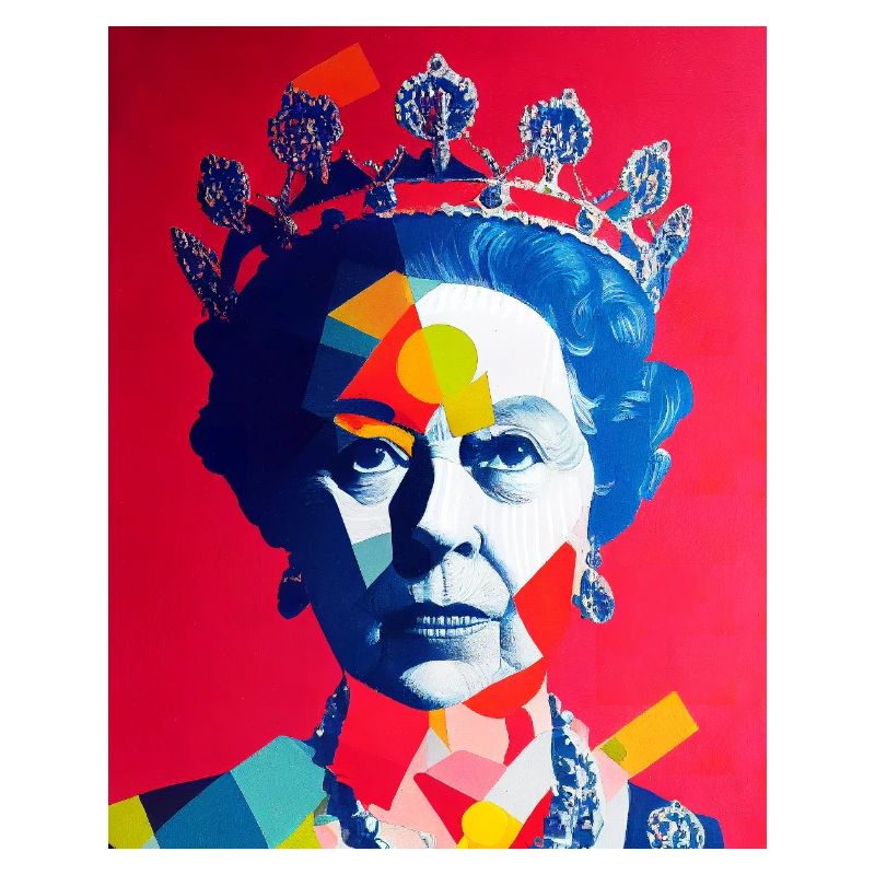 Queen Elizabeth Abstract Image