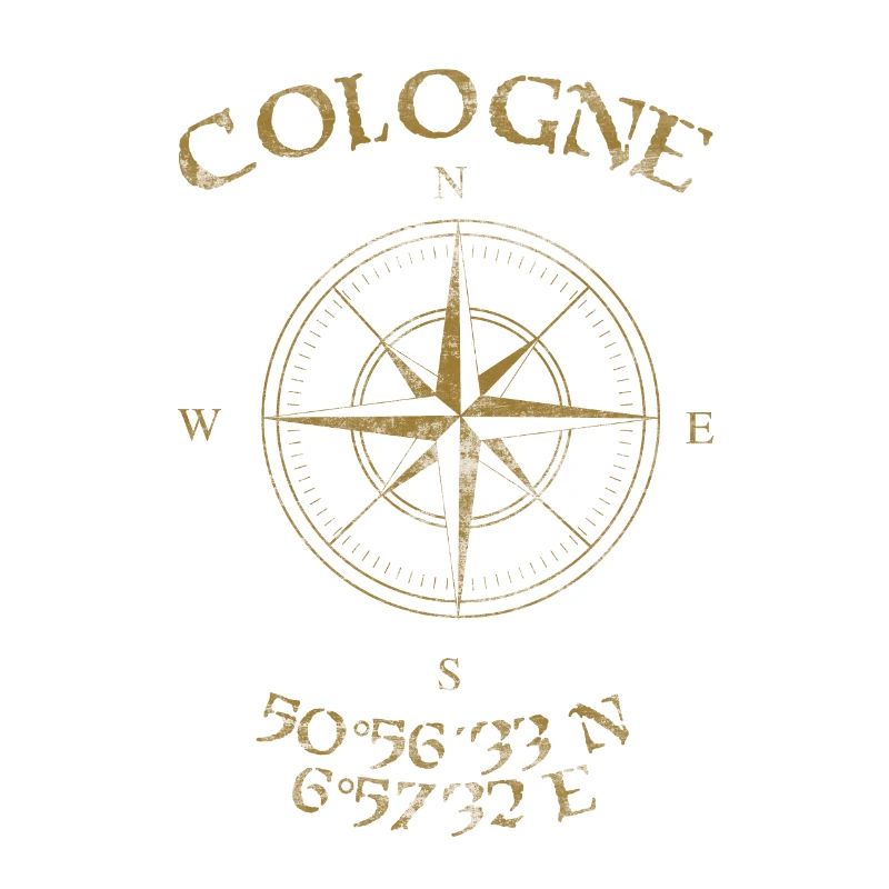 Compass GPS coordinates Cologne
