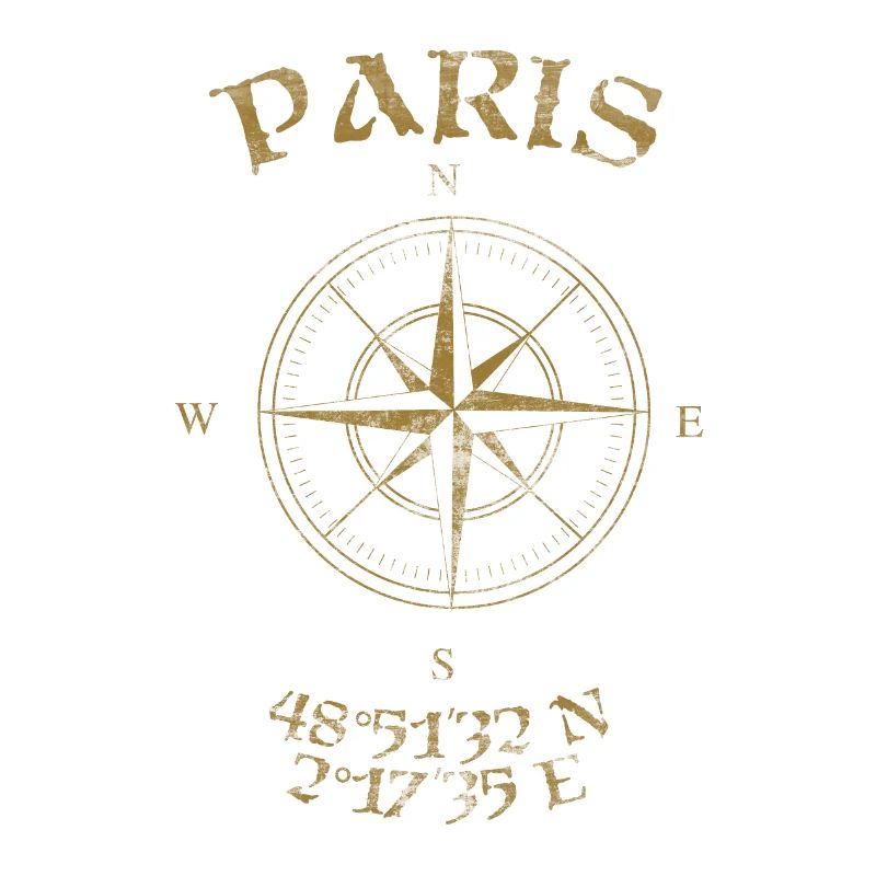 Compass GPS coordinates Paris