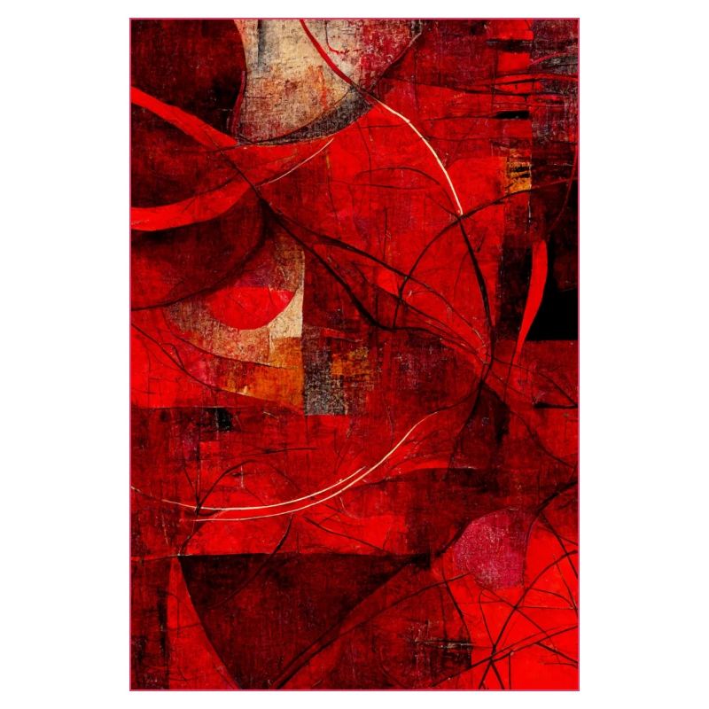 Fabric red pattern abstract