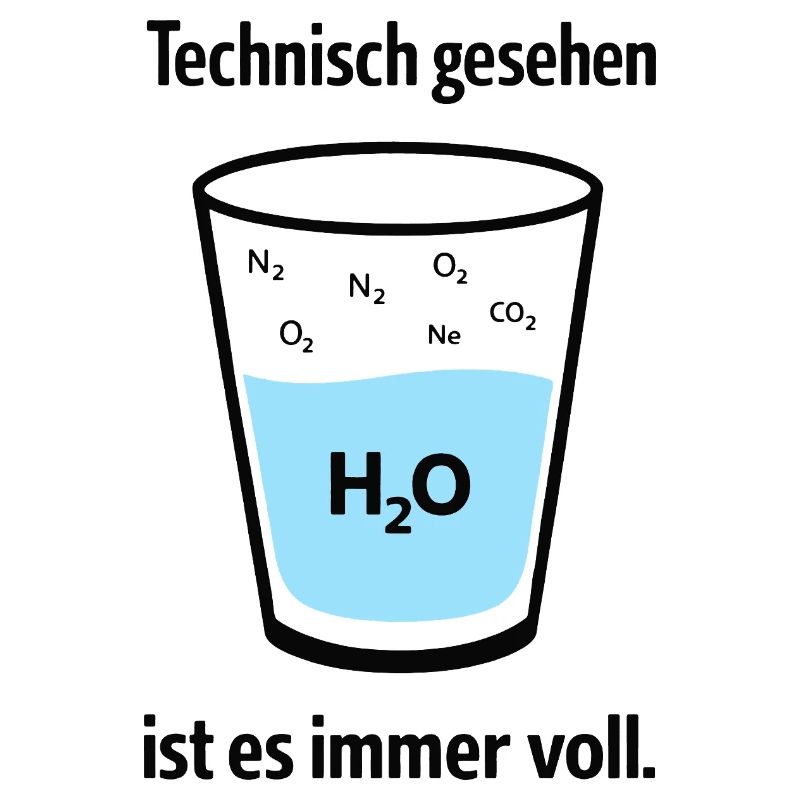Technically, it's always full – nerd humor