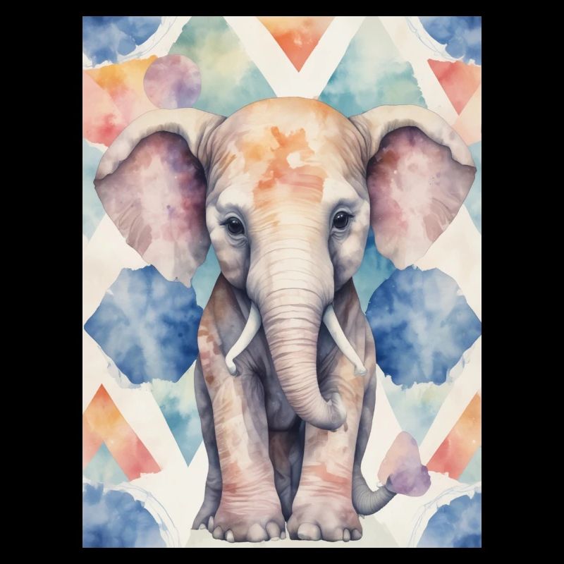 Éléphant coloré