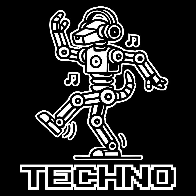 Chien robot dansant - Techno Rave Design