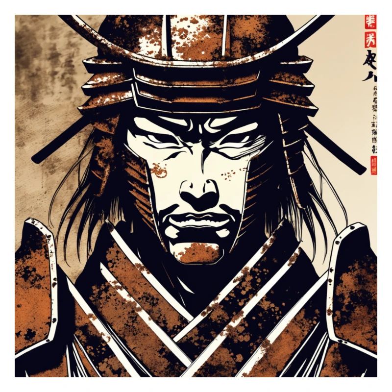 Samurai Krieger Porträt