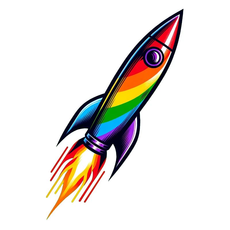 Rainbow Rocket | Rocket launch