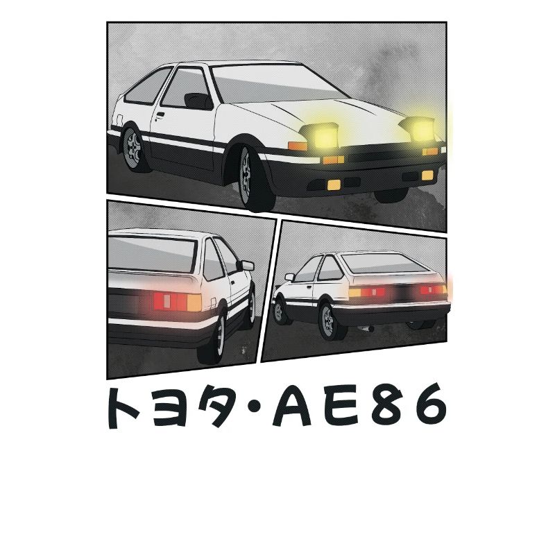 CAR COMIC / POP UP HEADLIGHTS HATCHBACK