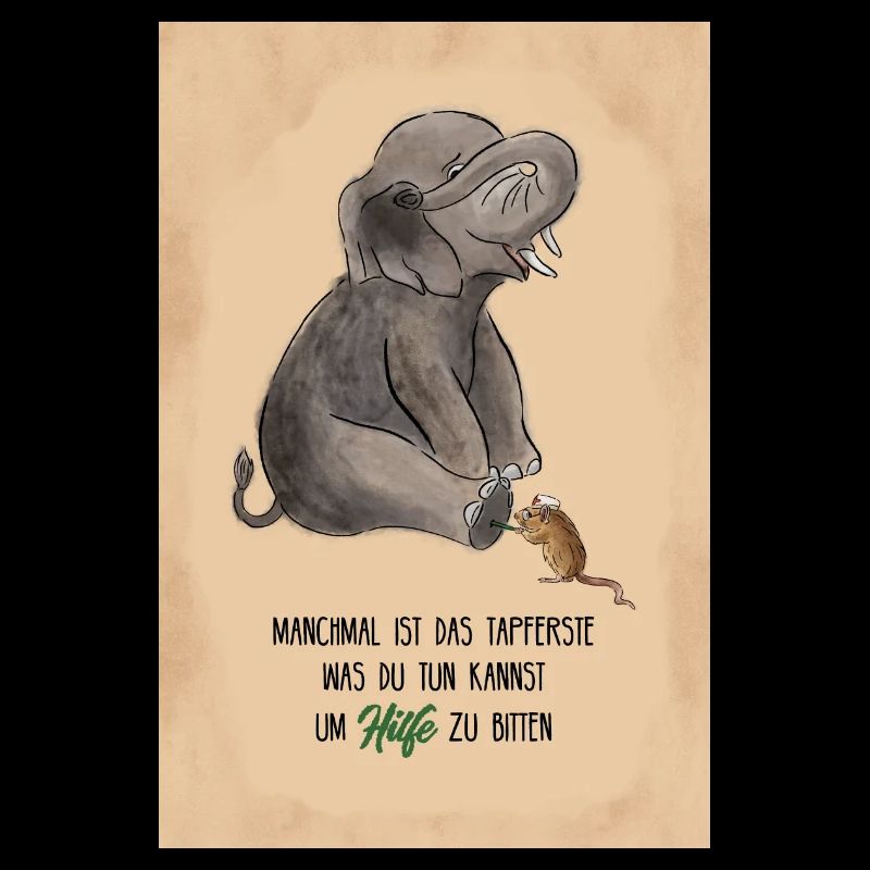 La souris aide l’éléphant : Dire pour plus de bravoure