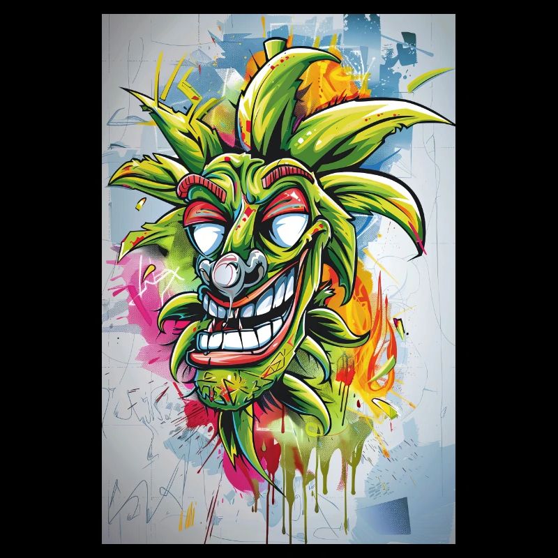 Graffiti Jester Pineapple