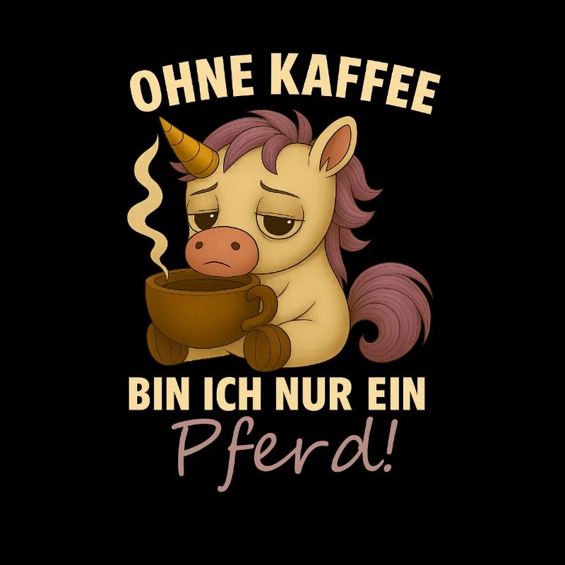 Ohne Kaffee bin ich nur ein Pferd