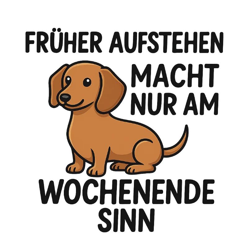 Dog with Saying Weekend