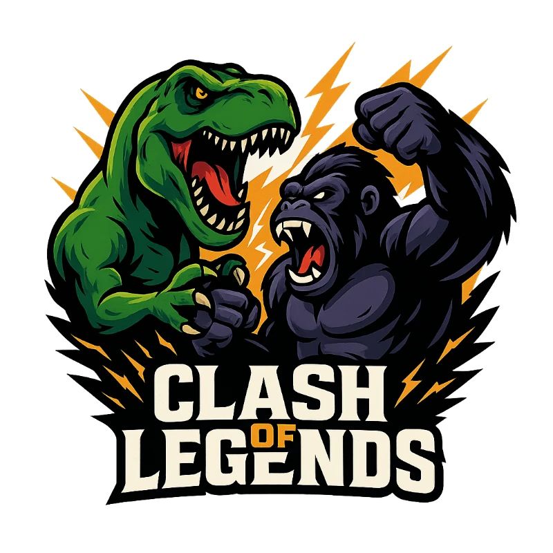 Dino gegen Gorilla
