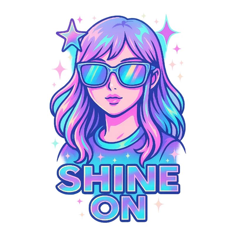 Kosmische Träumerin Mädchen Illustration