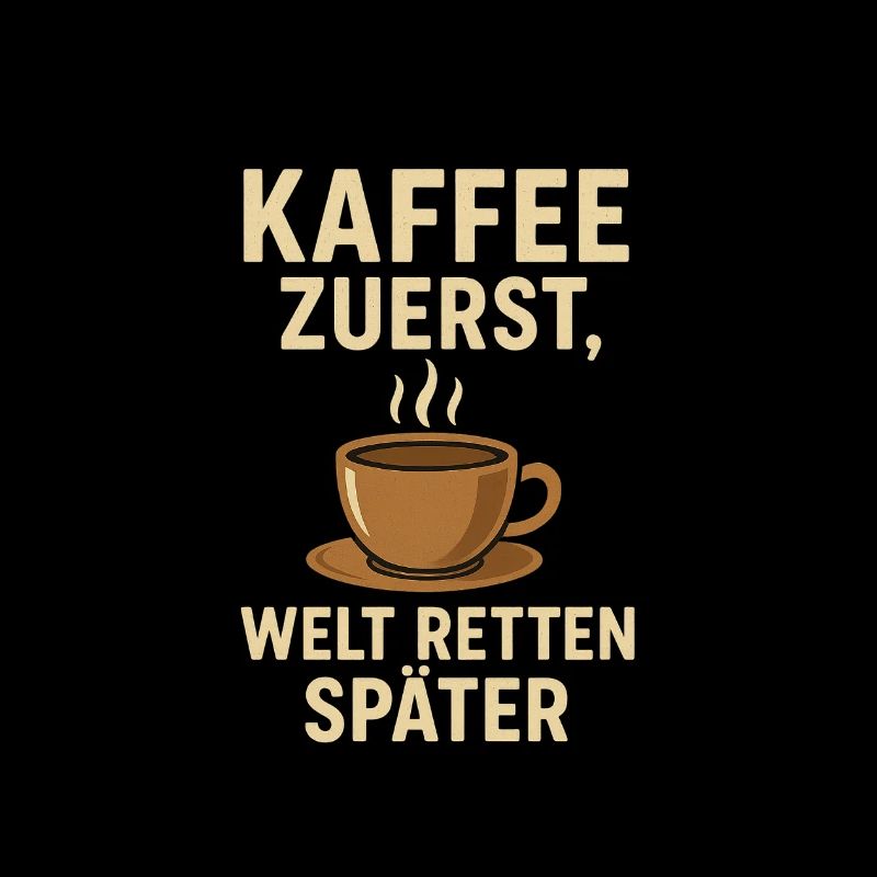 Coffee first, save the world later