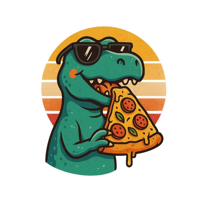 Pizza Saurus Retro
