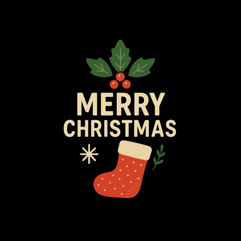 Motif de bas de Noël joyeux