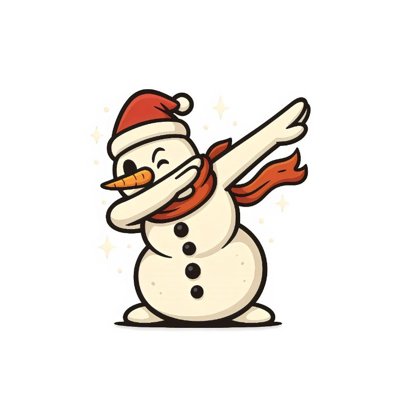 Dabbing Snowman Dab Snowman