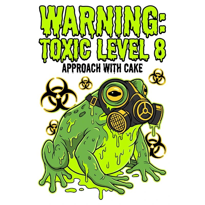 Warning Toxic Level 8 Frog