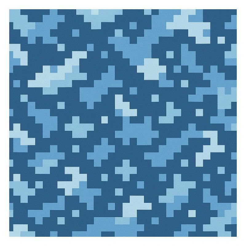 Blue pixel pattern