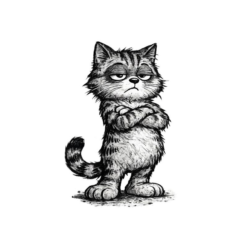 Grumpy Katze – Chef Vibes (Sketch Attitude)