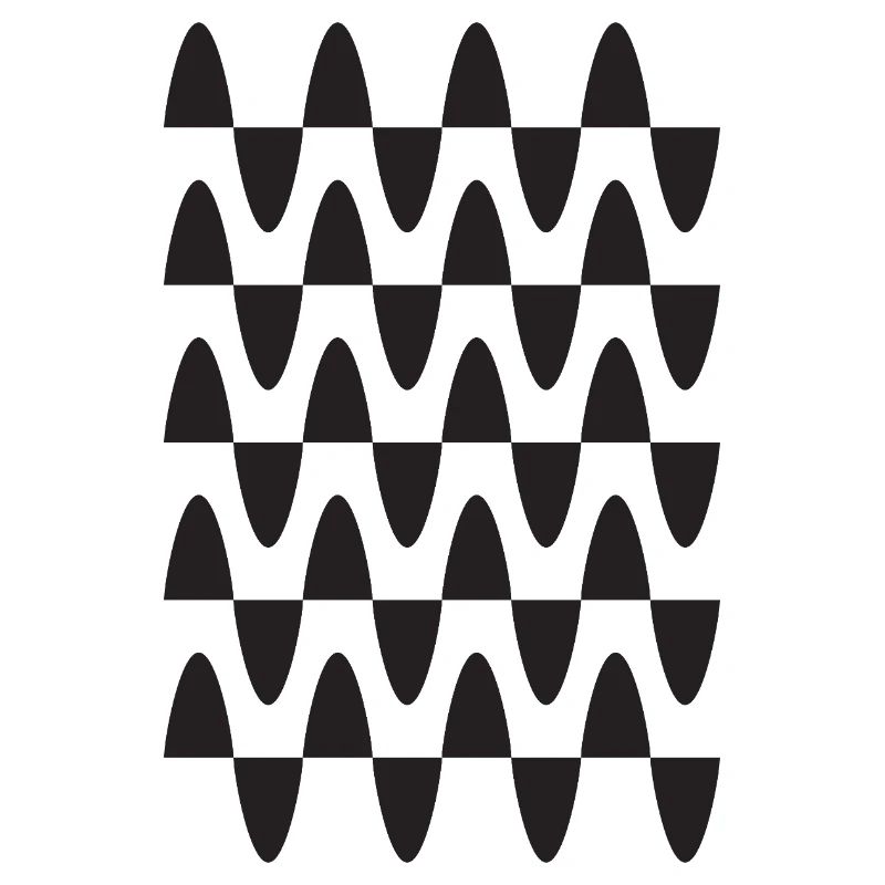 Midnight Wave Grid Pattern