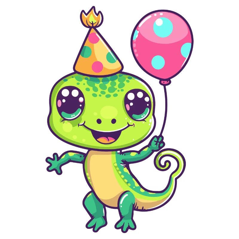 Echse Geburtstag Comic