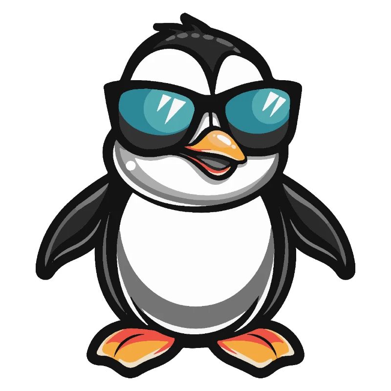 Pinguin Cool Comic