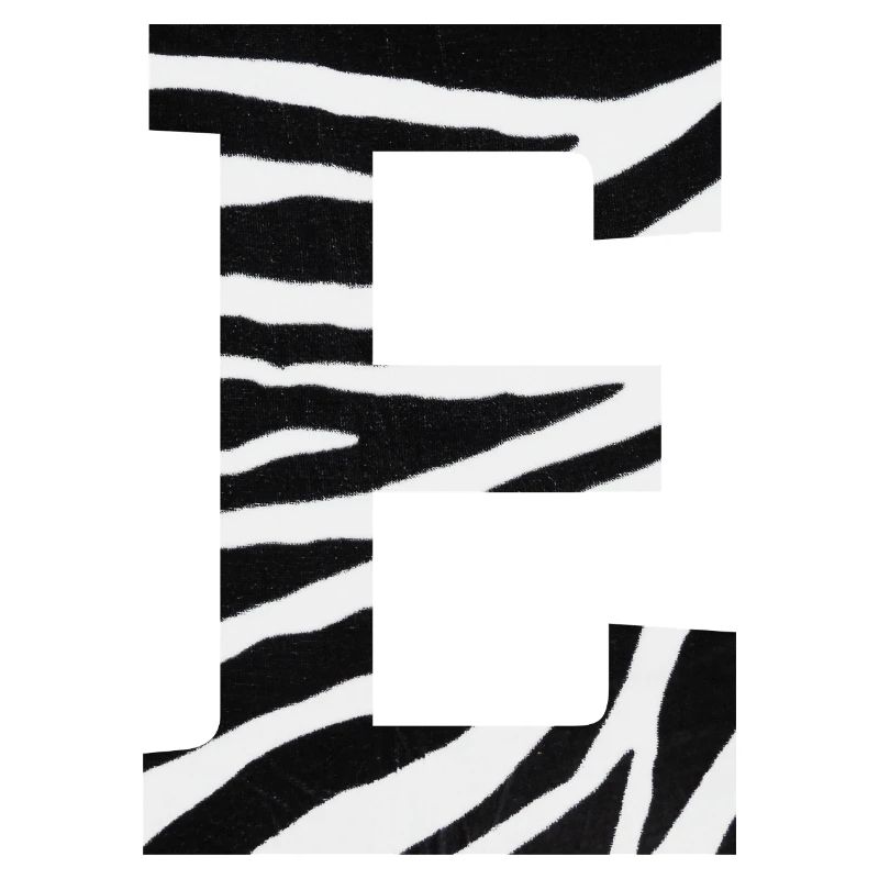 Buchstabe e zebra