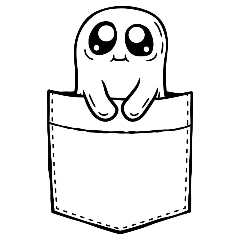 Geist mitnehmen Brusttasche Comic