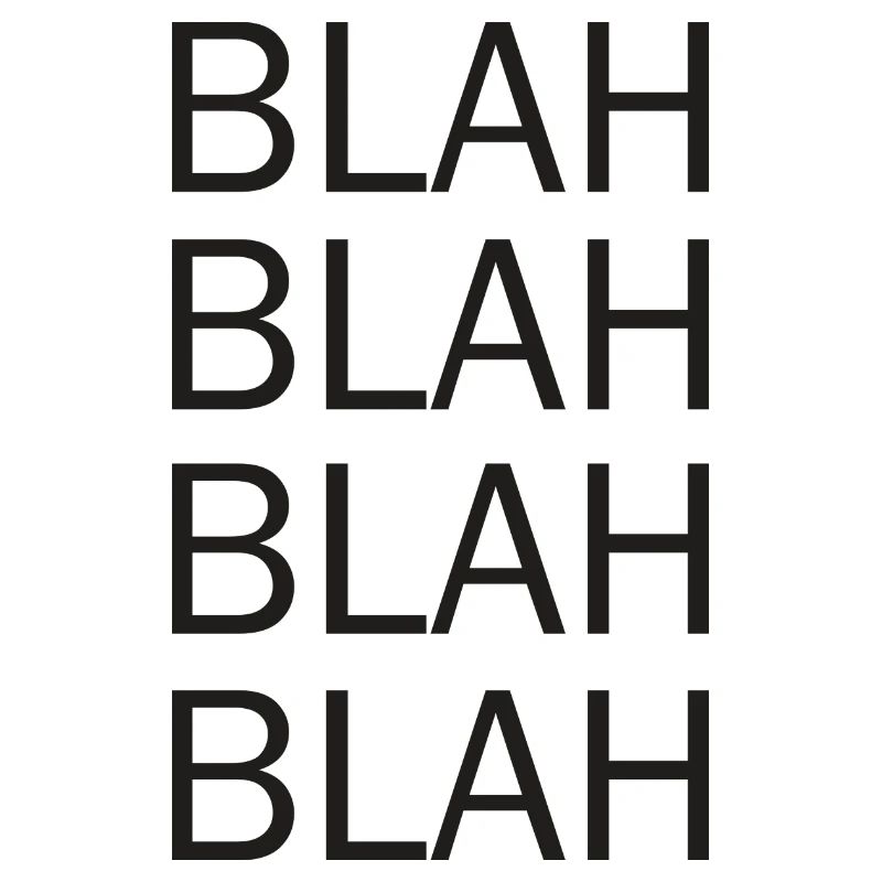 bla bla bla
