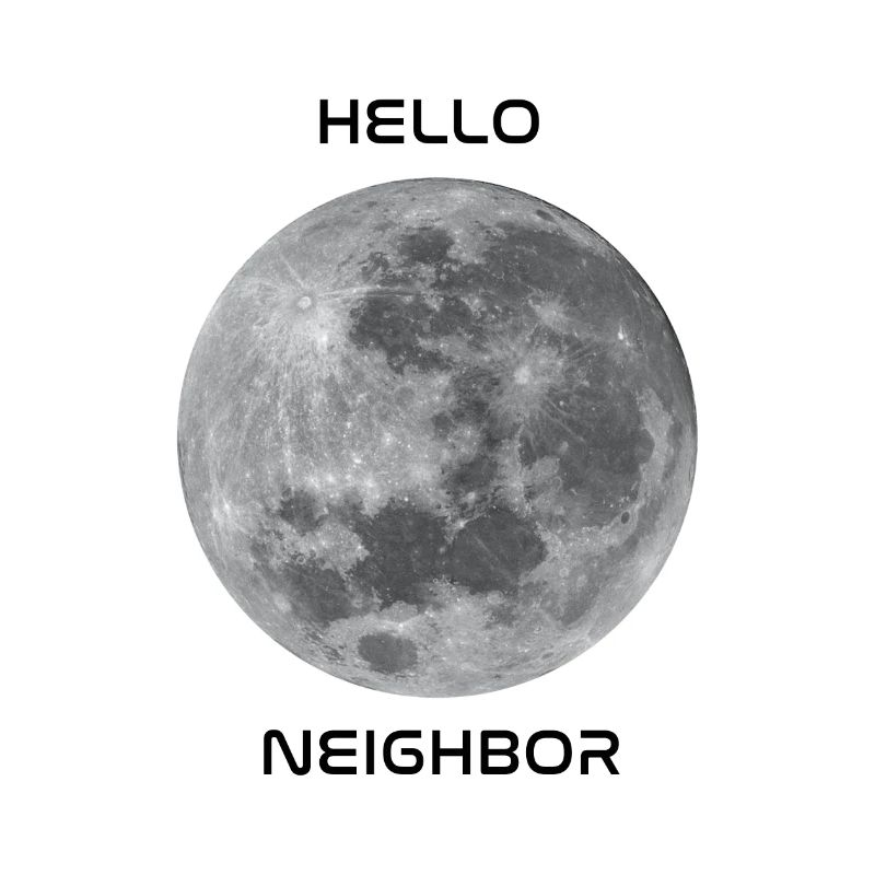 Salutations à notre objet céleste le plus proche - la lune!