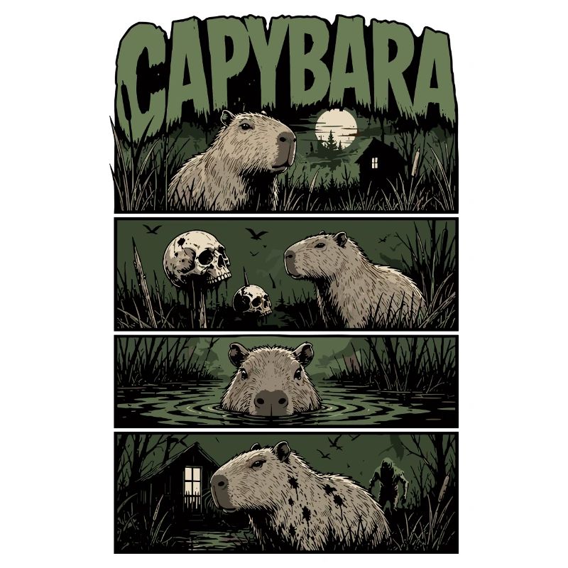 Night Swim Capybara Horror