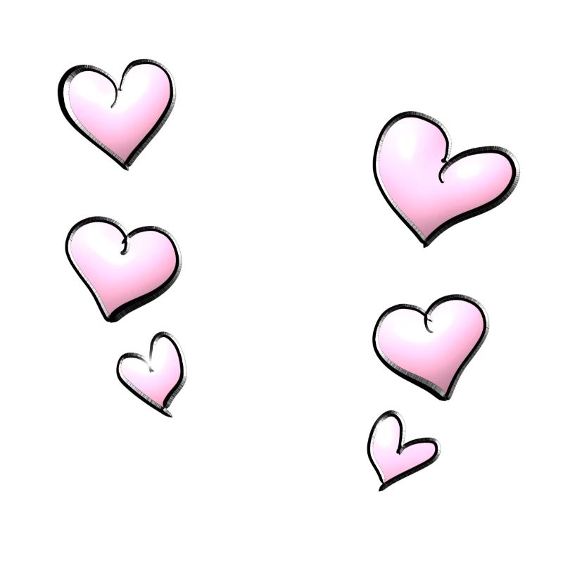 hearts pattern pink
