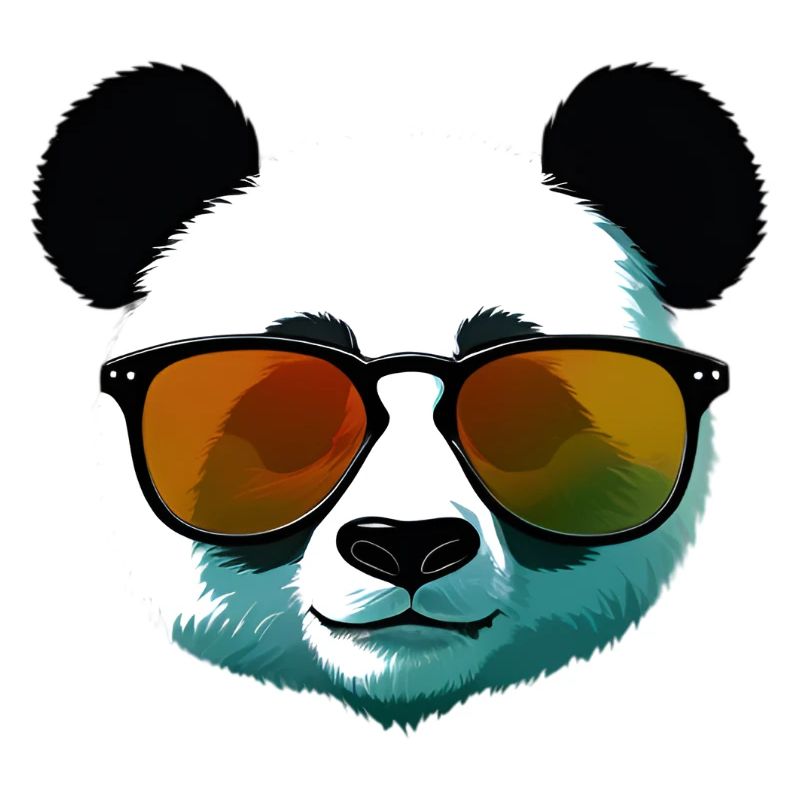 Panda with Sunglasses Gradient