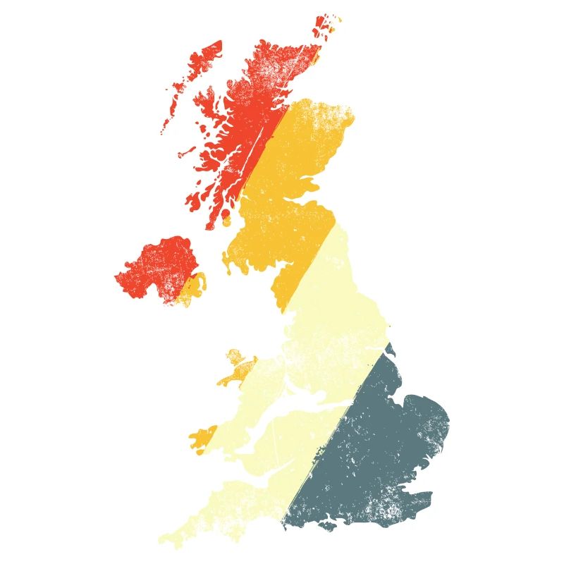 UK Map Prism Gradient