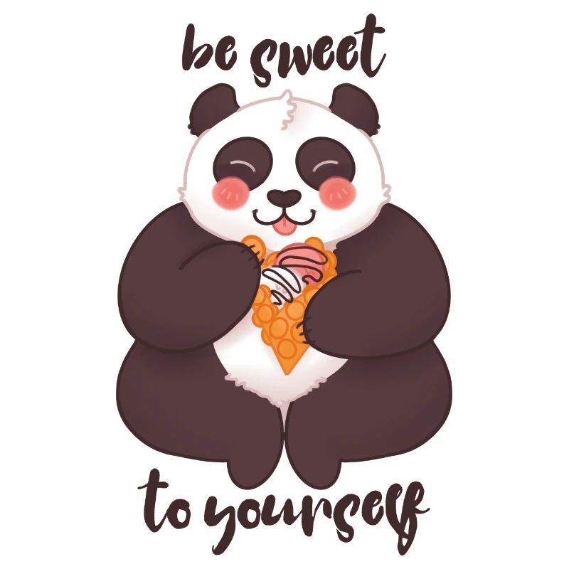 Soyez doux avec vous-même - Panda
