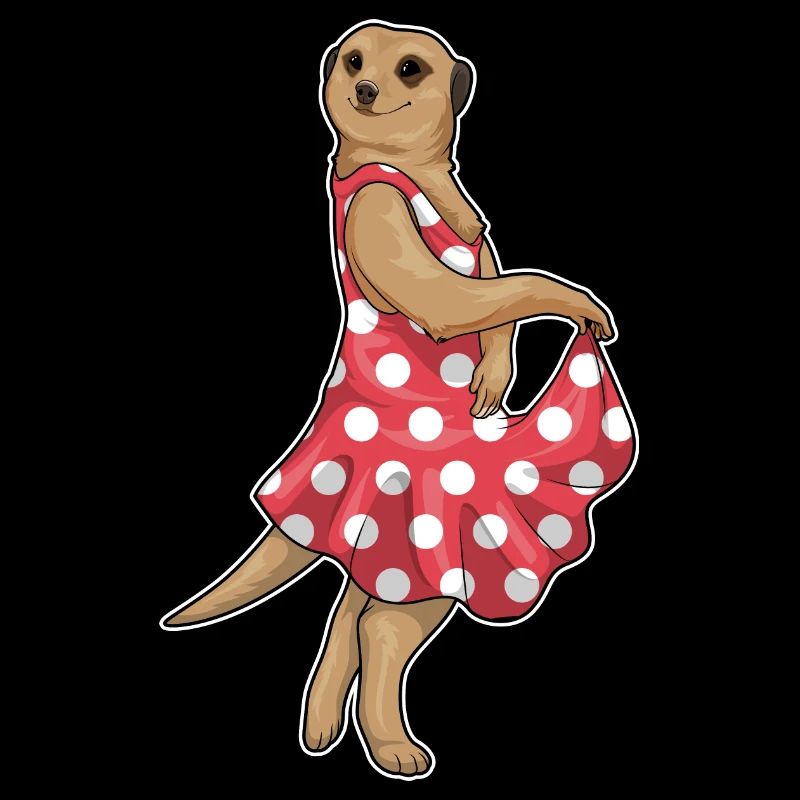 Erdmännchen Polka Dots Kleid