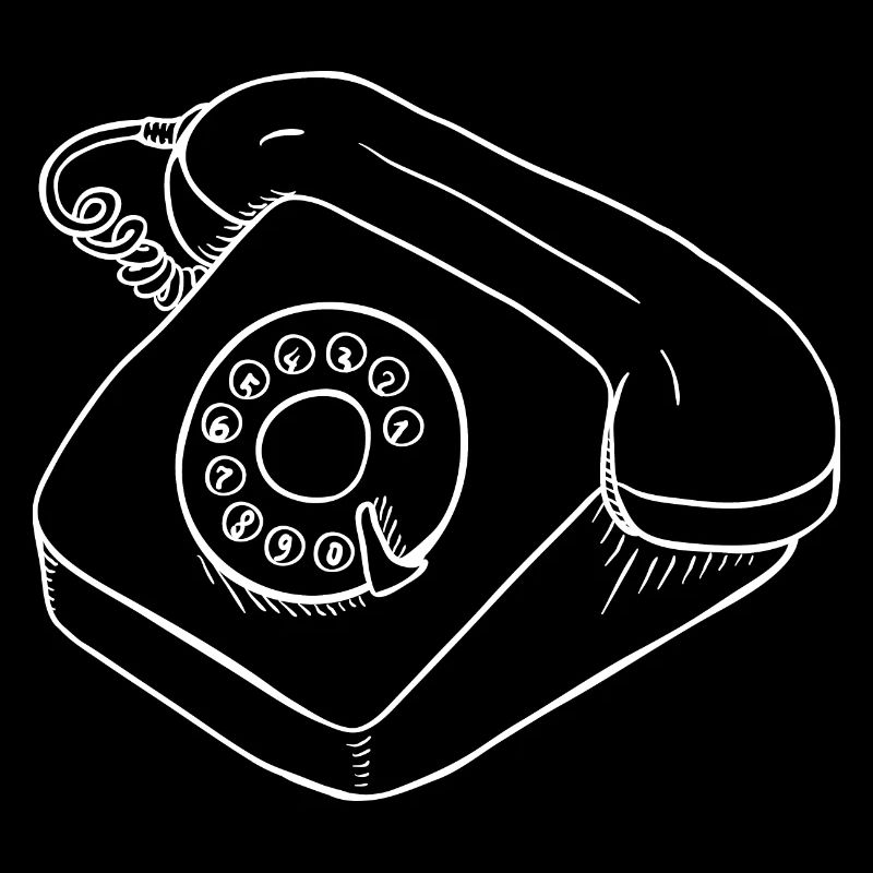 Retro Telefon Wählscheibe Hörer