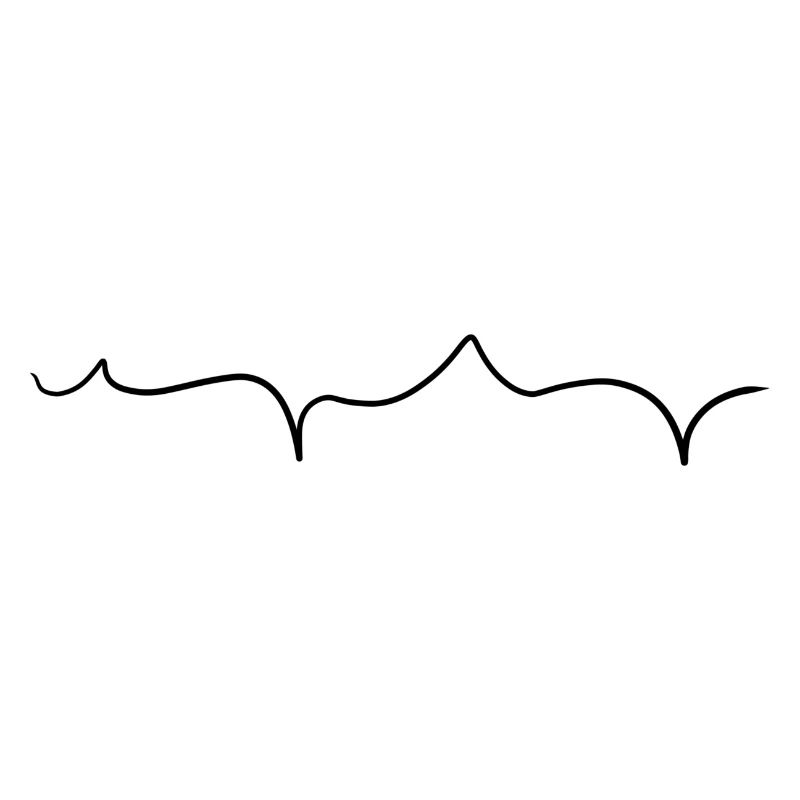 line wavy pointed course stroke