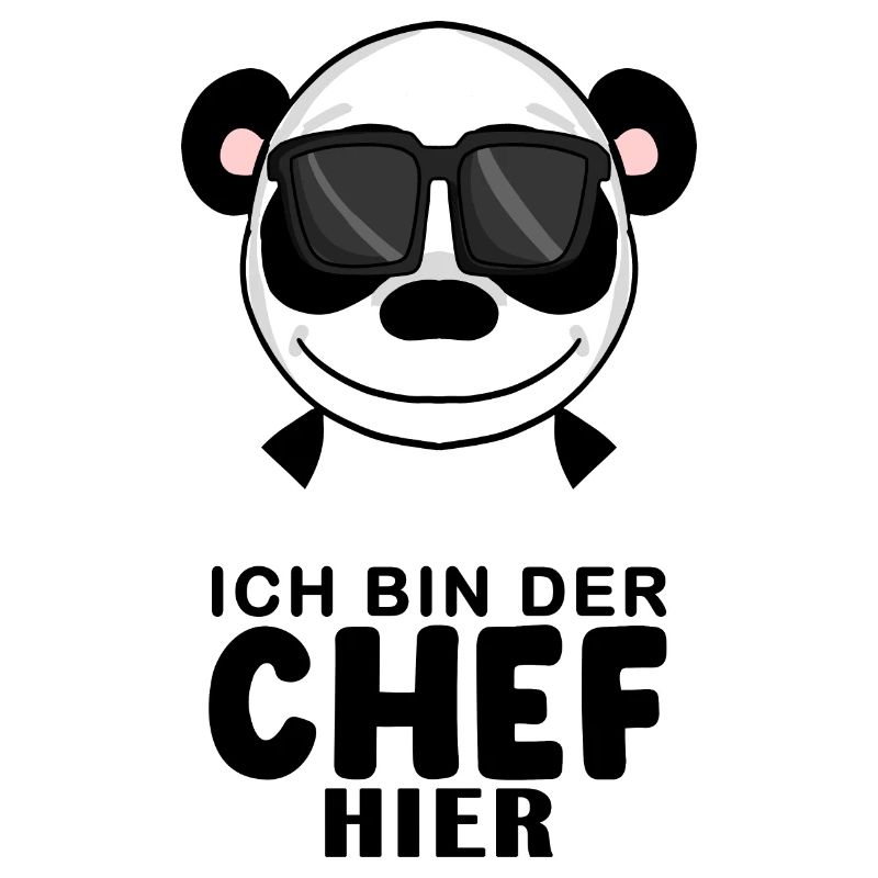 Chef Spruch Anführer Panda Motiv