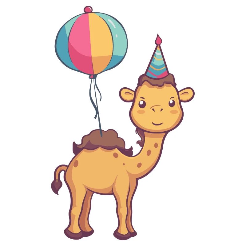 Kamel Geburtstag Comic