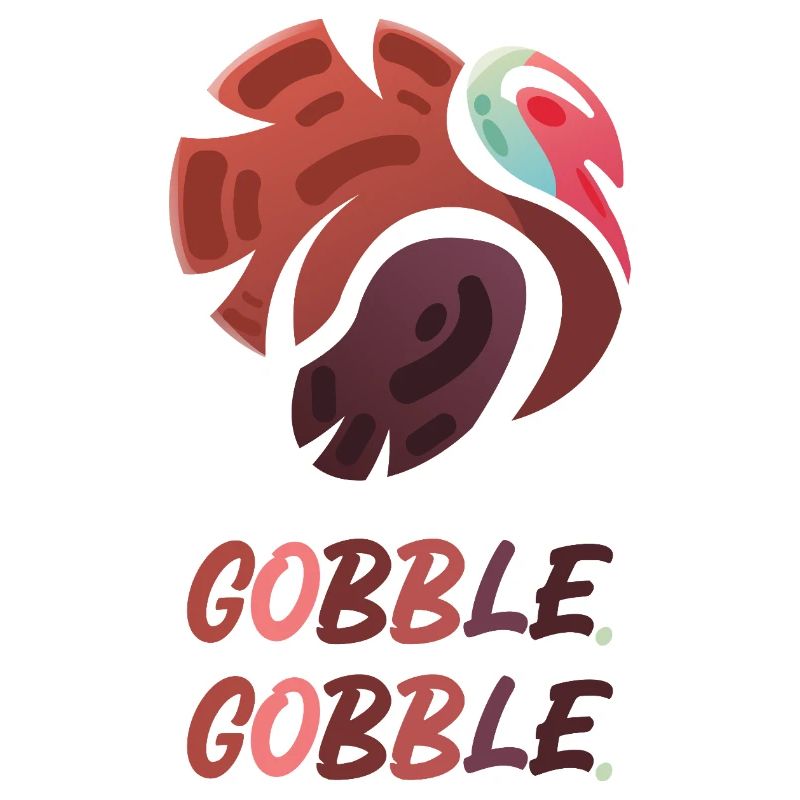 Gobble Gobble - Conception amusante de dinde