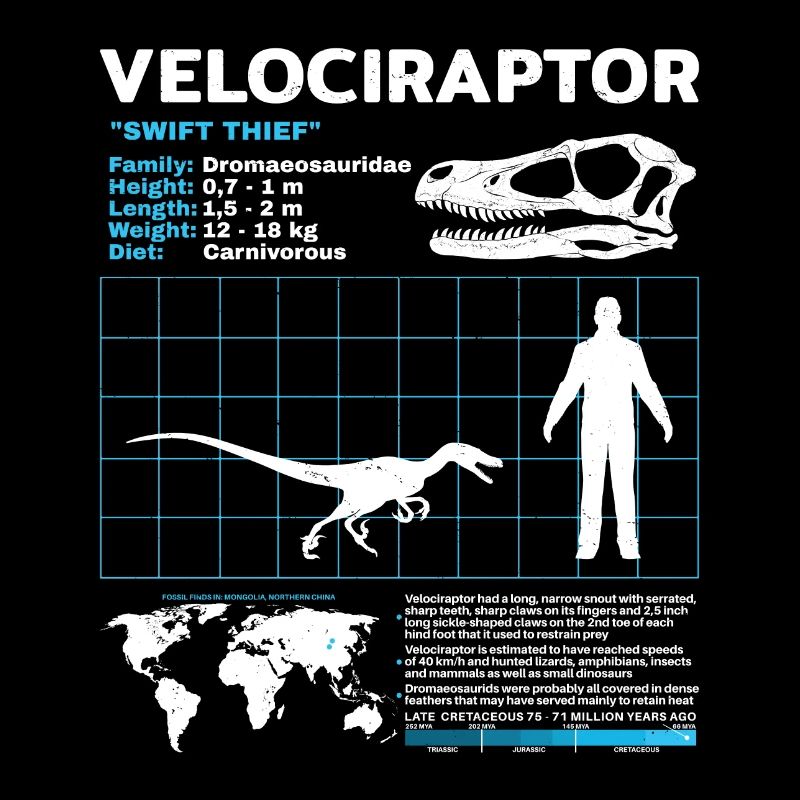 Velociraptor Fact Sheet
